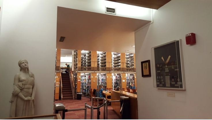 Interior of Levy Library